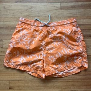 Vilebrequin swim trunks tropical swim orange tropical hawaii designer